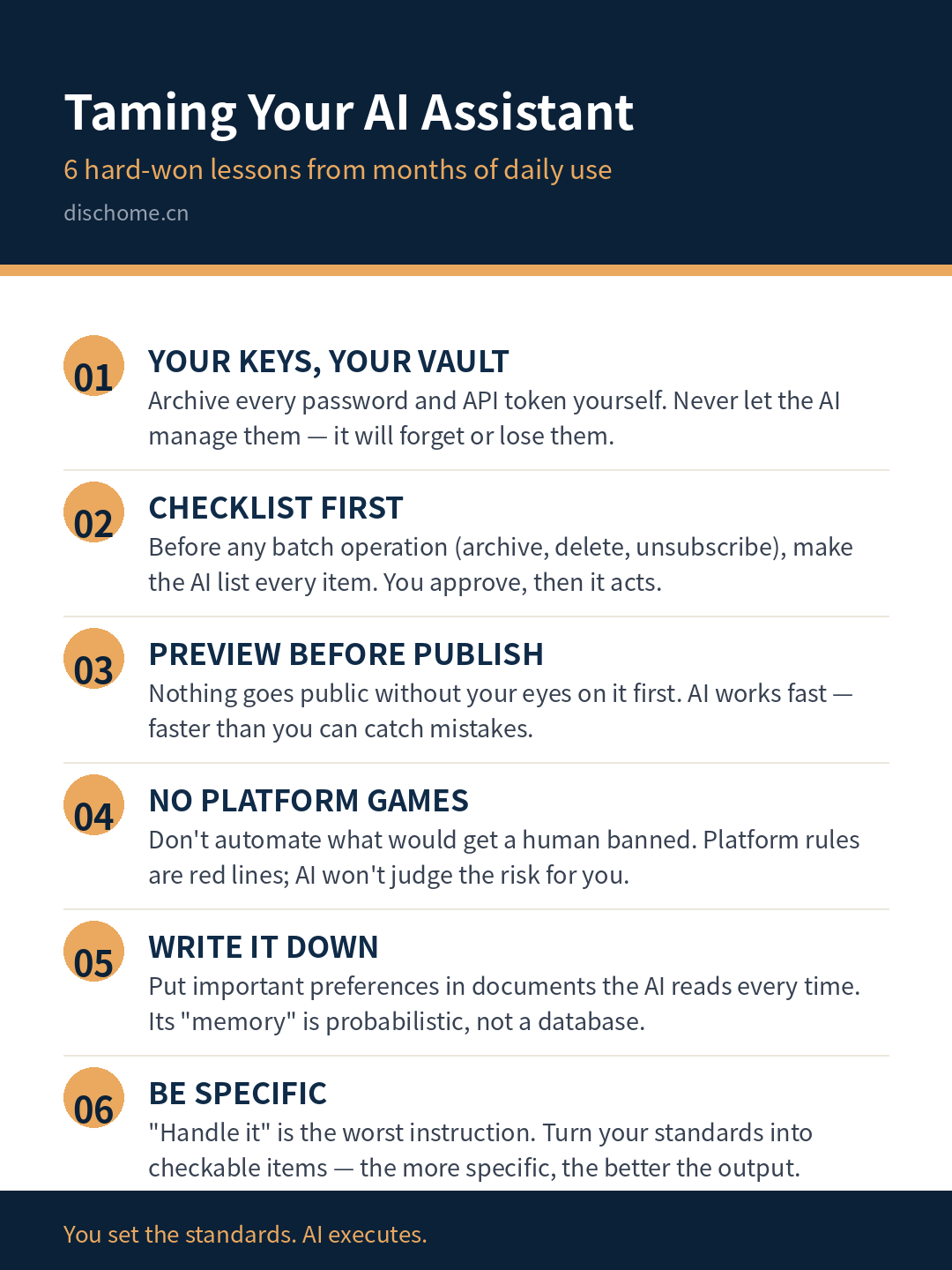 6 hard-won lessons